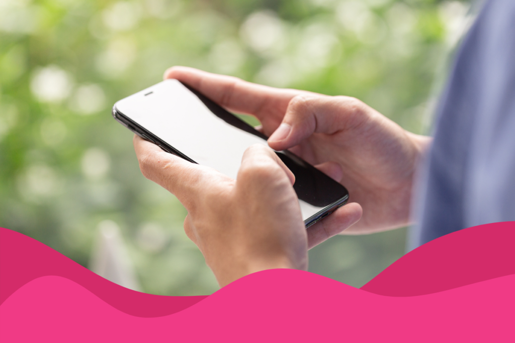 image of a person with their phone in their hand in an article about how to generate more leads for your business by Daffodil Marketing in Sheffield, South Yorkshire.